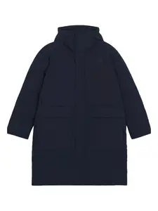 Пуховик с капюшоном Maison Kitsuné, синий