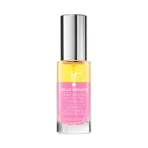 Ночной пилинг Hello Results Baby-Smooth Glycolic Peel + Caring Oil It Cosmetics, 30 ml