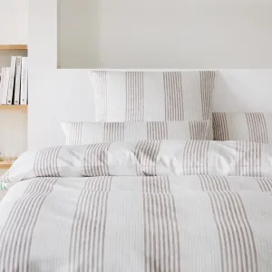 Элегантный комплект постельного белья, сатин Мако Капри, цвет песочный, размер 155х200+80х80 Elegante