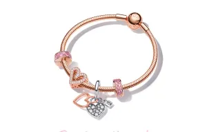Pandora Браслет женский розовое золото