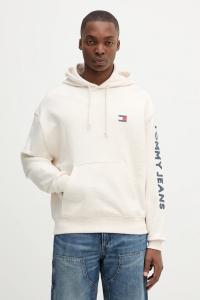 Хлопковая толстовка Tommy Jeans, бежевый