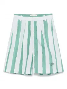 Шорты в полоску FENDI KIDS, синий