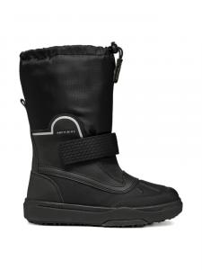Водонепроницаемые теплые зимние ботинки Bunshee Geox Kids, черный