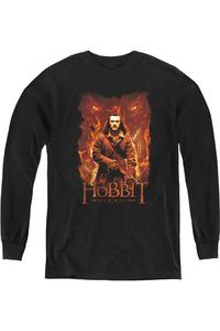 Футболка с длинным рукавом Hobbit Fates Youth Gildan, черный