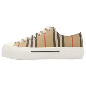 Женские кеды Low Top Canvas Burberry, коричневый