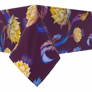 Прямоугольная скатерть, 100 % хлопок, 60х104 дюйма, цветочный 124