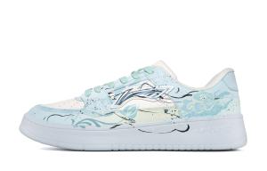 Li-Ning Li Ning January 1.0 Cushioning, Wear Resistant Low top Skateboard Shoes Women's White Blue