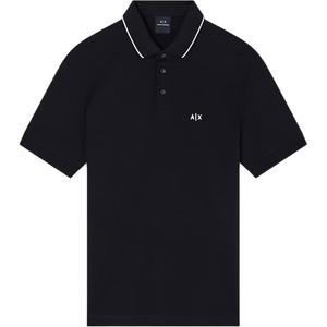 Футболка-поло AE для мужчин ARMANI EXCHANGE, черный