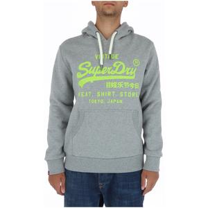 Толстовка мужская Superdry. с принтом, серый