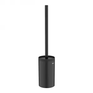 Круглый держатель ершика Roca для отелей, матовый черный