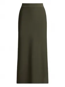 Юбка миди в рубчик Polo Ralph Lauren, зеленый