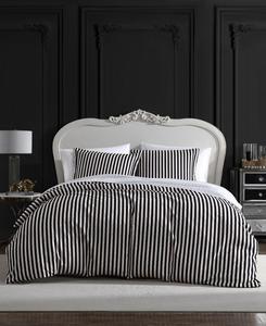 Комплект постельного белья Wonderland Stripe из 3 предметов, размер Full/Queen Betsey Johnson, цвет film noir