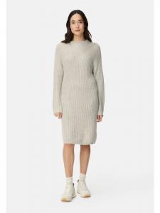 Светло-серое вязаное платье с круглым вырезом Camel Active, светло-серый