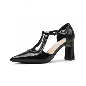 Zubumei Женские туфли на высоком каблуке черные, абрикосово-черные, цвет Black