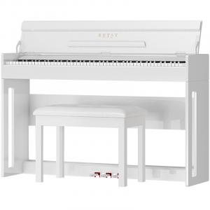 BETSY B332 Flap Style Minimalist Style, электрическое пианино с опциональной отделкой Wood Grain White/Black, модный дизайн