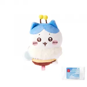 Chiikawa Usagi Hachiware Chiikawa Cherry Blossom Season Bee, милые куклы плюшевая кукла высота 14см MINISO