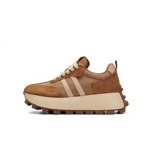 PT'SON Женские повседневные туфли Low Top коричневые, цвет Brown