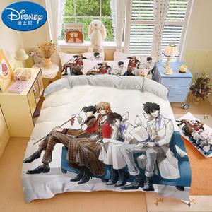 Disney Комплект постельного белья для кровати 1,5 м: простыня на резинке, пододеяльник 200*230 см, цвет Konomi 69