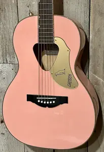 Новая гитара Gretsch G5021E Rancher Penguin Parlor - цвет Shell Pink, поддержите независимый музыкальный магазин и купите ее здесь!!