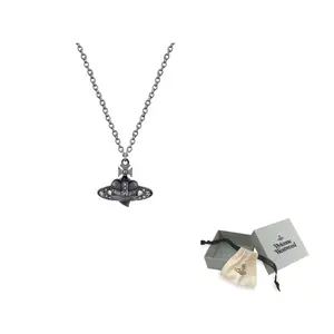 Бриллиантовое ожерелье unisex gunmetal gray Vivienne Westwood