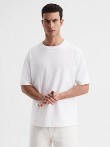 Футболка Tate с круглым вырезом Reiss, White