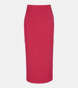Высокая юбка-карандаш из габардина Roland Mouret, Pink