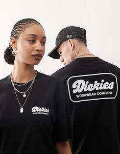 Футболка с принтом логотипа lewistown на спине черного цвета Dickies