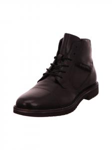 Ботинки на шнуровке черного цвета Bugatti