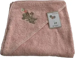 Полотенце ROSS с капюшоном "KIDSLINE", (1 шт.), 100% хлопок 100х100 см (1 шт.), цвет Soft Pink