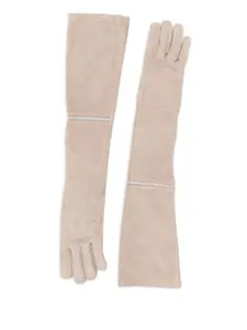 Перчатки с вышивкой бисером Peserico, нейтральный