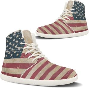 Pugasmiru Женские кроссовки для хайкинга с принтом огненной машины, спортивная обувь для активного отдыха, ходьбы и трейлраннинга, с белой подошвой