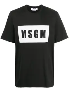 Футболка с логотипом Msgm, черный
