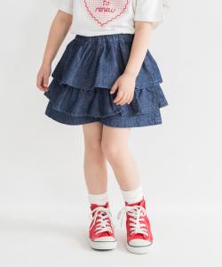 Джинсовые юбка с оборками Branshes, цвет Navy Blue