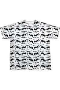 Футболка Batman Repeat Dark Knight с коротким рукавом для подростков Gildan, белый