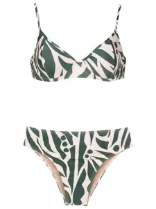 Бикини Lilica с абстрактным принтом Lygia & Nanny, зеленый