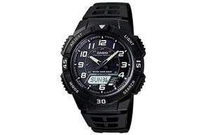Мужские молодежные черные часы AQ-S800W-1B CASIO