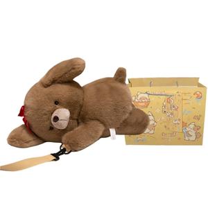 Плюшевая кукла Cloud Dog в виде рюкзака для животных высотой 35см MAOGEGE, коричневый/мультиколор