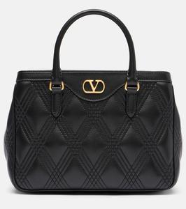 Кожаная сумка-тоут Quiltie 67 Small Valentino Garavani, Black