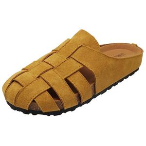 Kinglake Женские противоскользящие антибактериальные тапочки с закрытым носком желтые, цвет Yellow