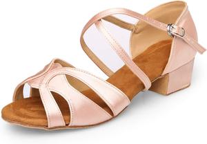 Туфли для бальных танцев для женщин, латина, сальса, бачата, для тренировок и выступлений Eaklvb, бежевый