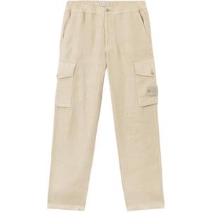 Льняные брюки STONE ISLAND, бежевый