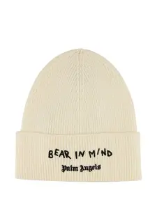 Шапка-бини Bear In Mind Palm Angels, белый