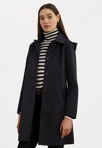 Короткое пальто HOODED COTTON BLEND BALMACAAN COAT Lauren Ralph Lauren, темно-синий