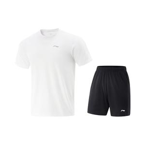 Серия для настольного тенниса комплекты одежды для настольного тенниса мужские LINING, белый/черный