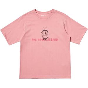 Футболка Labubu женская UNIQLO, розовый