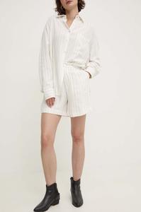 Льняные шорты Answear Lab, белый