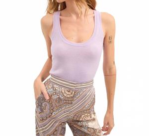 Бирке кашемировый топ в нежно-сиреневом цвете Veronica Beard