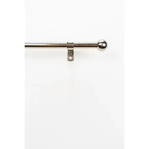 Карниз Look 1 ряд, длина по желанию, без колец, удлиняемый Garesa, Edelstahlfarben