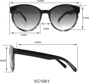 Женские солнцезащитные очки Vince Camuto Glamorous с квадратной формой и 100% защитой от УФ-излучения, Nude