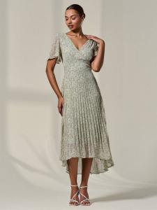 Платье макси с асимметричным подолом Jolie Moi